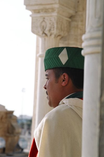 Royal guard, Mausoleum of Mohammed V, Rabat