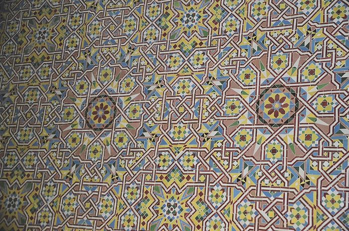 Beautiful mosaic, Hassan II Mosque, Casablanca