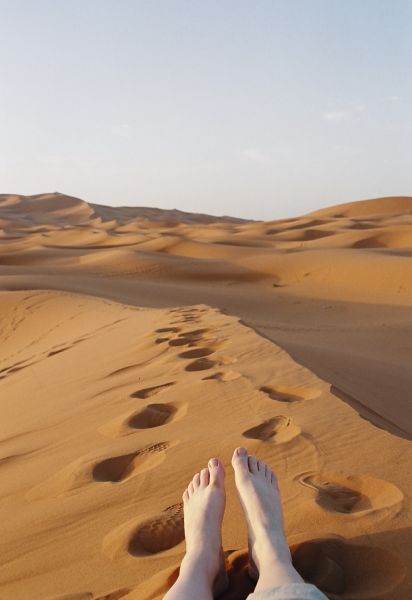 Merzouga dunes, Sahara desert